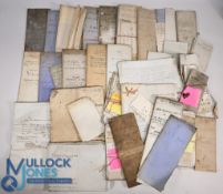 Historical Documents bundle of miscellaneous historical documents, mostly early 19th c, including