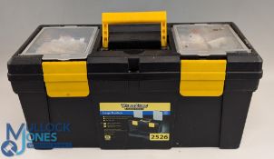Workzone Toolbox of plumbing tools and fittings: a good clean collection, lots of fittings, look