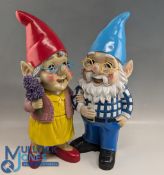 Pair of Grandparents Garden Gnomes: a set #56cm tall - have been weighted
