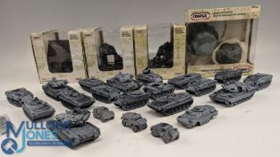 Miniature Resin Wargaming Tanks to include various tanks together with 4 Conflix wargaming