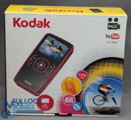 A boxed Kodak ZX1 Pokey Video Camera, unused with factory seal tape still affixed, as new