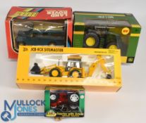 Large Scale Farming Diecast Polistill and Rover Station Wagon, Britain’s John Deere 2011 6210R JCB