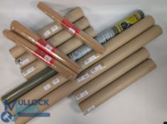 12 War Gaming unused battle mats, dioramas, base covering: assorted sizes colours and maker of