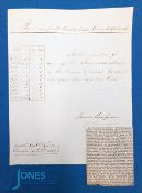 1848 General Sir James Simpson GCB signed master’s general department regiment document invalid