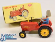 Dinky Toys Tractor Massey Harris Tractor number 300 complete with original box