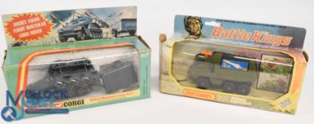 Corgi Toys No 907 Sdkfz Rocket Launcher together with Matchbox Battle Kings K-111 Missile Launcher