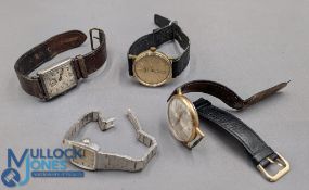 Men’s Hallmarked Silver 1930s Watch mark 925 square face manual wind working but in need of a