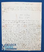 French Revolution – Remarkable Secret Letter, deliberately unsigned and therefore presumably from