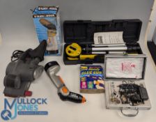 2x Boxes of Power Tools and Accessories with items of Bostik handy glue gun, Westfalia multi tool