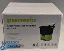 Greenworks GDC 40C 650W 40V Cordless Pressure Washer, with batteries, unused sealed box