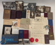 3x Boxes of Collectable Ephemera: to include 1920 diaries, bibles, family photographs, letters,