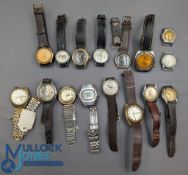 Collection of men’s and boy’s hand-wind wristwatches, for spares or repair: a mixed collection of 17