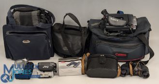 Collection of Cameras, Camcorders and Binoculars: with makes of Fuji film 6.3 Finepix, Cannon
