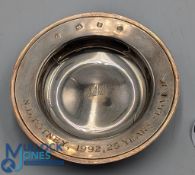 1991 Sheffield Silver Hallmarked 25 Years Long Service Pin Dish 73g solid silver