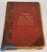 The Times Atlas & Gazetteer of the World Selfridge Edition 1922 having 112 double page maps and