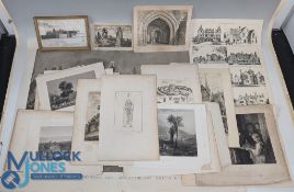 Antique Prints & Engravings Plate: to incl encampment near Baalbek, Australian tree and shrubs,