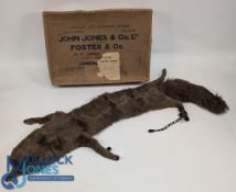 Period Fox Stole: with head, legs and tail -#120cm long, in retail box