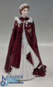 Royal Worcester figurine celebration of Queen Elizabeth II 80th Birthday, 2006, with an original box