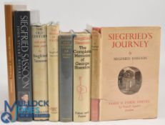 Seven Siegfried Sassoon Books to include Siegfried’s Journey 1916-1920 1945, The Complete Memoirs of