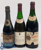 Vintage Bulmer No.4 Dry Sherry (some shrinkage to contents), a 1973 Beaujolais Juliena Beauvernay