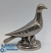 A 1930s chrome ‘Homing Pigeon’ car mascot – with thread base #10.5cm
