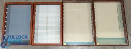 4x Diecast model toy showcases display case: with glass shelves, 2 made by picture pride