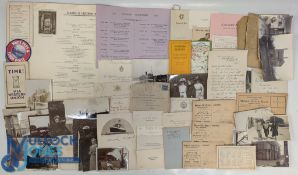 1920-1930 Shipping & Travel Ephemera: with noted items of Cunard Line RMS Auranai 1929 menu card