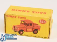 Dinky Toys No 255 Mersey Tunnel Police Van Red with Red hubs Good clean example in original box
