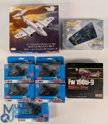 Mixed Selection of 1:44 Model Planes to include Corgi Showcase CS90588 Hurricane x3, CS90585