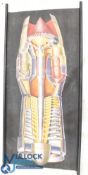 1950 German Jet Engine cut away Educational Collage School Wall Chart Poster: a good-looking