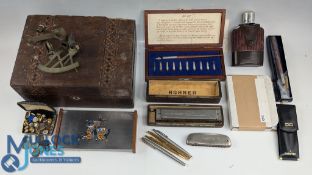 Parker Pens, Pens and Collectables: to include a Parker 45 fountain pen, 3x Parker pens, a Queens