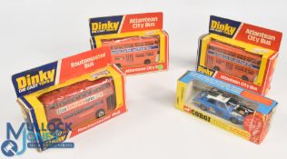 Dinky Toys Buses 291 Atlantean City Bus Kenning Car Van and Truck Hire x2, 289 Routemaster Bus