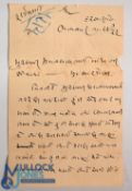 India – History – Handwritten Letter – In service to Murabbi Maganlalbhai Gandhi, At Bardoli – It is