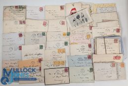 1925-1960 Postal History: a collection of letters/cards sent to a Miss L – most are Canadian, with