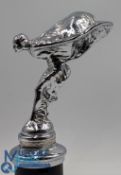 Original fine Rolls Royce Spirt of Ecstasy Car Mascot: fully chromed figures with radiator cap/