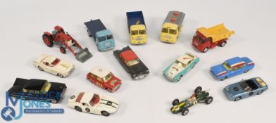 Selection of play worn Corgi Diecast to include Aston Martin DB4, Marcos Volvo, Chevrolet Impala,