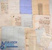 Alnwick Roads – Northumberland 1858-69 - Archive of documents (25+) on paper, some of several