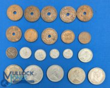 Southern Rhodesia Coinage to consist of 1940s selection of pennies, 3d, together with some 1960s