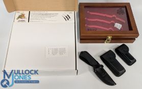 Gerber Gator 1991-2011 20th Anniversary Set: knifes with display case – 3 knives to include Gator