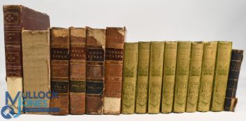 Fifteen Antique Books to include The Book of the Poets Illustrated with Forty-Five Elegant