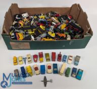 Selection of Playworn Diecast Cars Featuring various vehicles large quantity together with some
