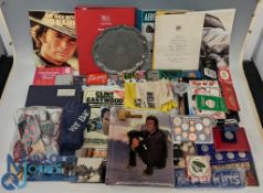 Mixed Collectables: to include coin set, Clint Eastwood scrapbook, playing cards, magazine and