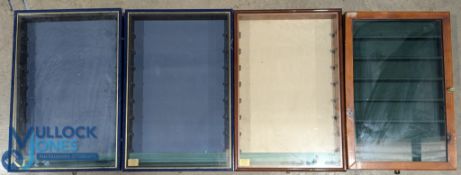 4 Diecast model toy showcases display case: with glass shelves, 3 made by Picture Pride Displays –