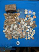 British World Coin Collection: a good mixed unsorted lot, with collectable 50 pence change checker