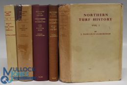 Northern Turf History by J Fairfax-Blakeborough Volume 1, 2, 3 Two editions and 5, good-fair