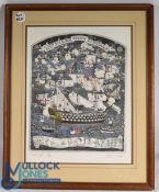 Clarke, Graham, 1941 - ‘Good Lord!’,1986, colour etching, from the History of England series,