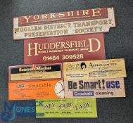 Card Leeds City Transport Bus Internal Advert Signage: to include a LCT timetable, Crockett Cleaning