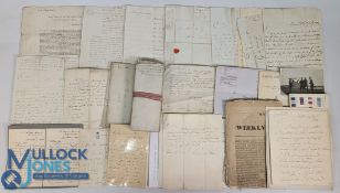 Historical Documents: bundle of miscellaneous historical documents, mostly early 19th c, including