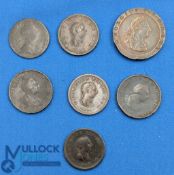 British Copper Coinage to consist of George III 1773 half penny, 1797 cartwheel penny, 1799 half