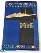 Bassett-Lowke Ltd Scale Model Ships, Northampton 1930. An extensive 88 page catalogue illustrating